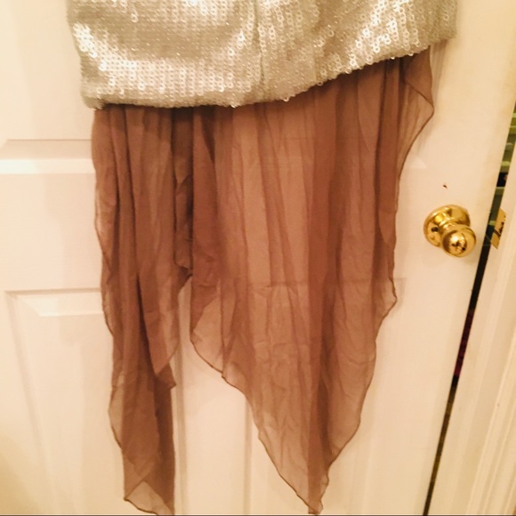 CESAR GALINDO COUTURE SEQUIN + NUDE SILK DRESS - Picture 4 of 11